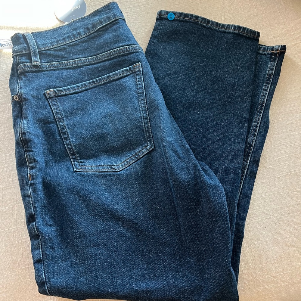 Old Navy Women's Dark Blue Straight Jeans